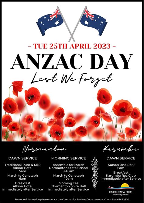 anzac day 2023 services
